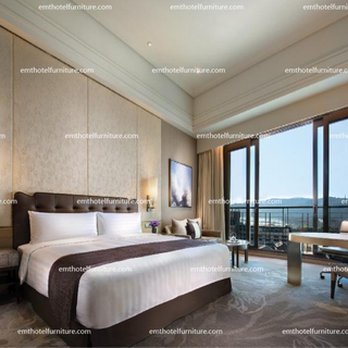 酒店设计国王家具实木卧室酒店使用